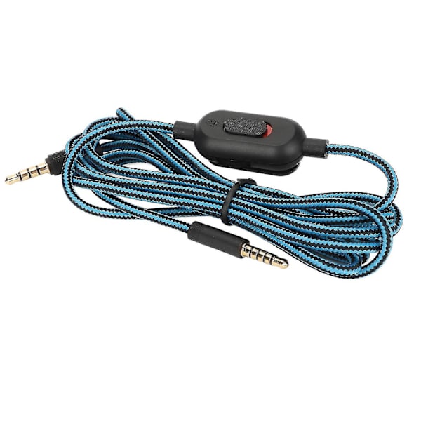 Pelikuulokemikrofoni kaapeli kudottu kuulokkeiden johto äänenvoimakkuuden säätimellä ja mykistyskytkimellä Logitech G Pro G Pr:lle
