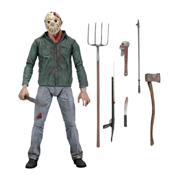 \"fredag den 13:e - 7\"\" Skala Actionfigur - Ultimate Del 3 Jason\" [kk]