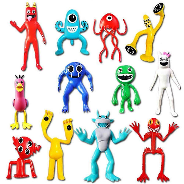 12-pack Garten of Banban Actionfigurer, Jumbo Josh Figurer Leksaker, Garten of Banban Leksak för Barnfödelsedagstårta Toppdekorationer