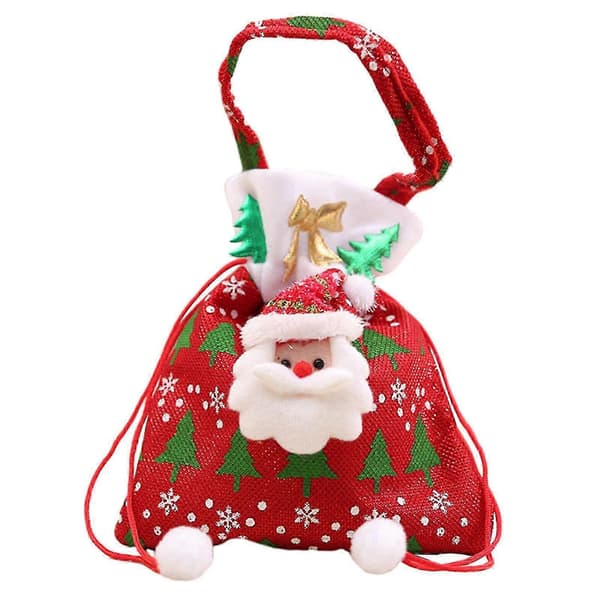 Julklappspåsar för dockor med stickat dvärgrep[D] Santa Red