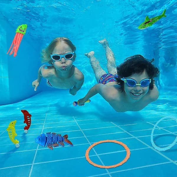 Pool Dykleksaker Sommar Simbassäng Leksaker För Barn[D] Diving octopus