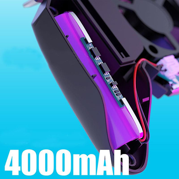 MEMO AK77 Spelutlösare Telefonkylare Fläkt Spelkontroll Pubg-kontroll med Fläkt Pubg Mobile Utlösare Joystick (4000MAh)