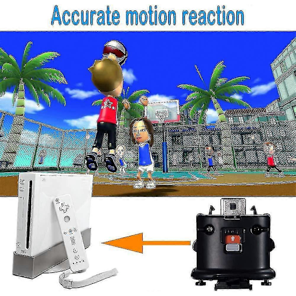 2 Motion Plus Adapter Sensor til Wii Fjernbetjening, Motion Plus Adapter Accelerator Udskiftning til Wii Motion Plus Adapter