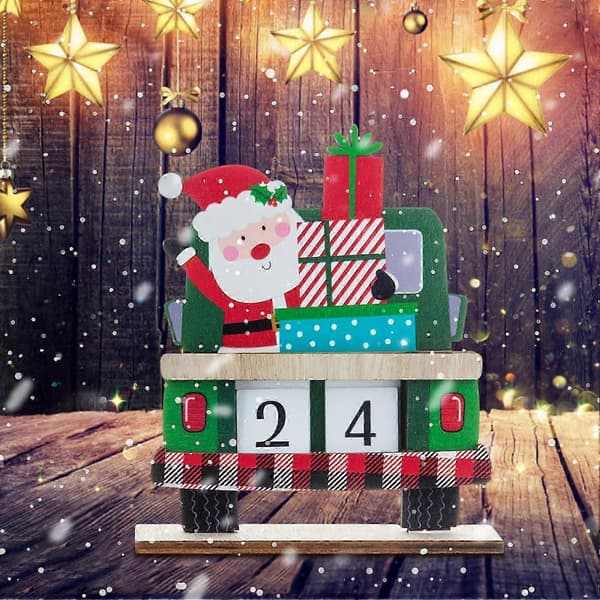 DIY Julekalender til Bil Adventspynt og Festlig Ornament [D] Green
