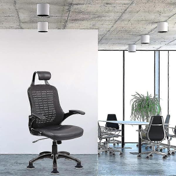 5 stk. Glides Erstatning Kontorstol Hjulstopper Kontorstol Svingbare Hjul, 2 tommer Stol-l[D] black gray