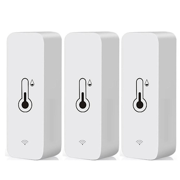 FW 3x Tuya Wifi Temperatur- og Fugtighedssensor Indendørs Termometer Hygrometer