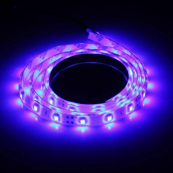 2X 1M 60-3528 SMD Vanntett LED Lysstripe DC12V (Blå)[D]