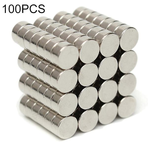 100 stk. 6x3mm N50 Super Stærke Runde Skiveblokke Sjældne Jord Neodym Magneter