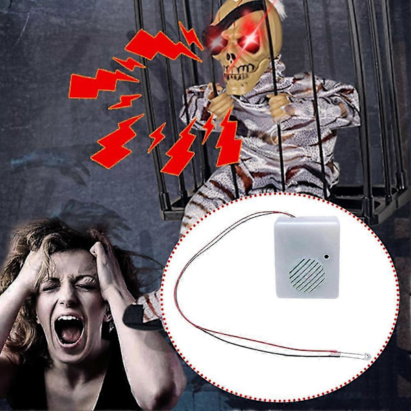 Halloween Skremming Lydhøyttaler Tricky Skumle Rekvisitter Lyd Sensor Høyttaler