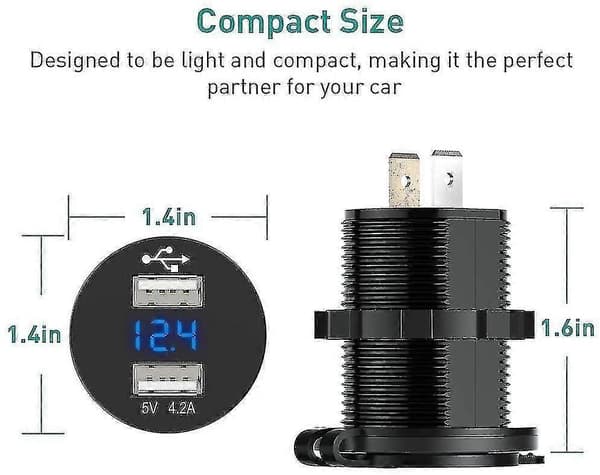 USB-bilstik til motorcykel, campingvogn, lastbil og mere [D]