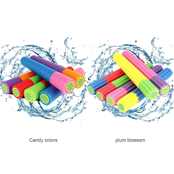 6-pack Skum Vattenpistoler Poolleksaker Set[D] multicolor