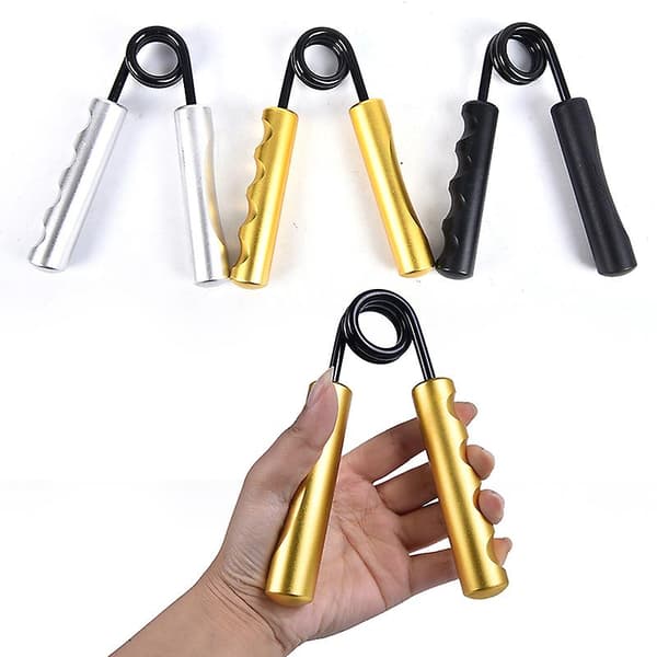 100lb Stål Tungt Styrketräningsgrepp Handgrepp Underarm Handledsgrepp[D] Black