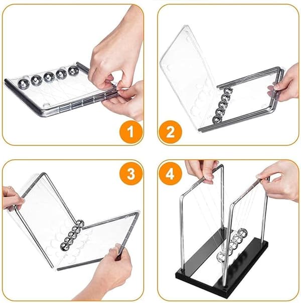 Newtons pendul, Newtons vugge - Newtons kugle sving skrivebord