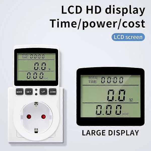 Digital Temperaturregulator Strømstik EU Stik Termostat Med Timer Switch Sensor Probe Opvarmning Køling[D] US