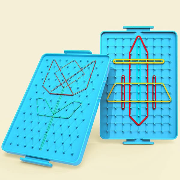 Pædagogisk Geometri Pegboard Multipurpose Geoboard Hands On Learning Legetøj Til Hjemmeundervisning Klasseværelse Matematik Undervisning Gul[D] A