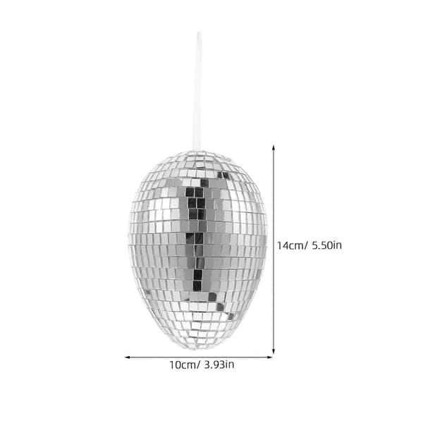 Reflekterende Diskokugle Ornament Hængende Sølv Mini Diskokugle[D]