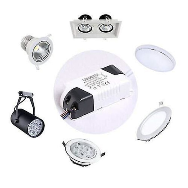 2x LED Driver, 18-24W Transformer til LED Loftlampe, LED Panel Strømforsyning, DC Stik (18-24W)