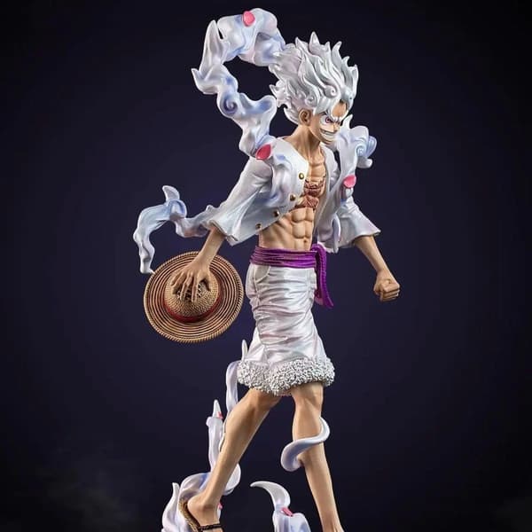 23cm One Piece Zook Luffy Anime Figur Nika Monkey D. Luffy Gear 5 Action Figurin PVC Staty Modell Docka Samling Dekor Leksaker(D) Luffy no box