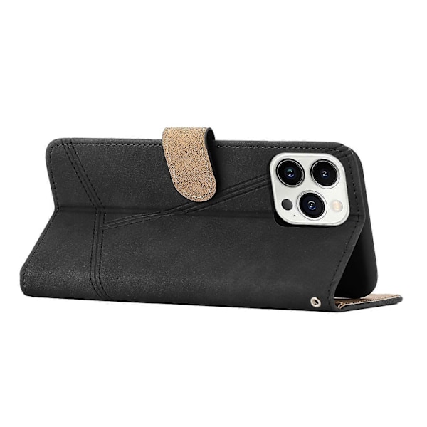 Sytt Läderfodral för iPhone 16 Pro Max Black