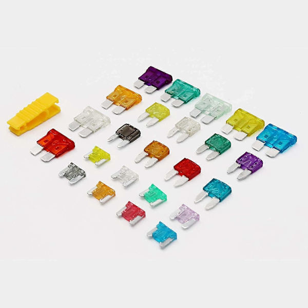 272 stk. - Bilsikringssortiment, sikringer - Standard & Mini Lav Profil (2A/5A/10A/15A/20A/25A/30A/35A) [D]