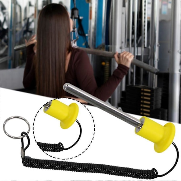 Magnetisk vægtstakstift med træktov T-håndtag Letvægts vægtstakvælgerstift til træning Fitness Gym[D] 10x105