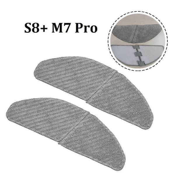 2 stk. moppeklut for Midea S8+/M7pro robotstøvsugertilbehør [D]