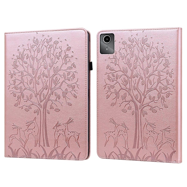 PU Nettbrettveske For Lenovo Tab M11 / Xiaoxin Pad 11 2024[D] Pink