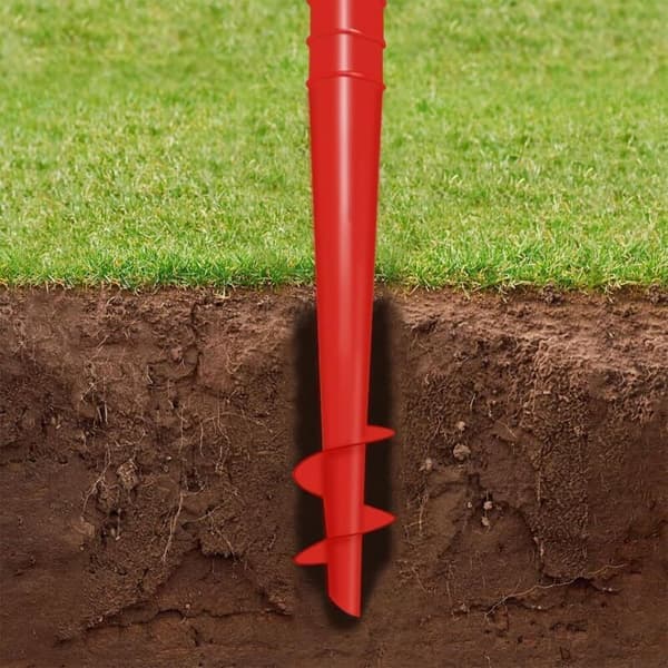 X2 strandparasolfod eller -stativ, spyd, robust, let, holdbar Rouge 0.05