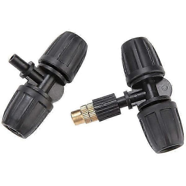 10 stk. Vannsprayhode Dyse, Dryppvanning, 10 stk. Atomiseringsvanning for Hagebruk W[D] black