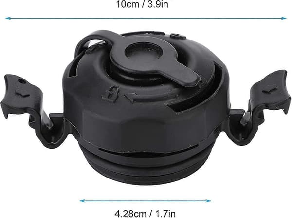 Oppustelig bådluftventil, 3 i 1 oppustelig ventilhætte, udskiftningspropper kompatible, sort - q37/YY[D]