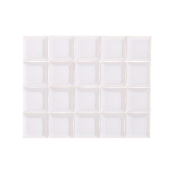 20 stk DSA-profil 1U 1X Ugraverte PBT Blanke Tastlokk for Mekanisk Tastatur White