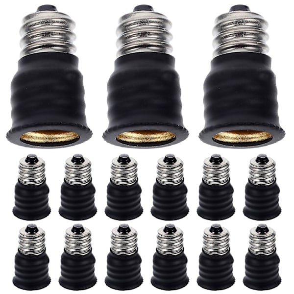 15 st Lampans Adapterkonverterar Chandelier Lampbas Konverter Ljusuttag Adaptrar (e12 Till E14)