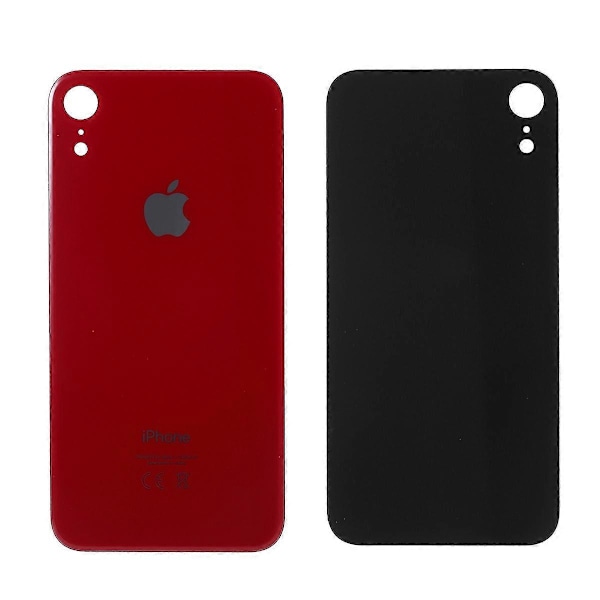 For Apple iPhone XR 6.1 tommer Glass Bak Batteri Husdeksel (EU-versjon, Ikke-OEM Men Høy Kvalitet)[D] Multicolor Style C