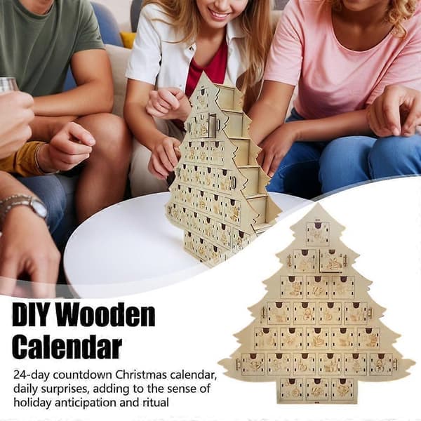 Juletreboks Kalenderskap Trekalender Dekorpynt