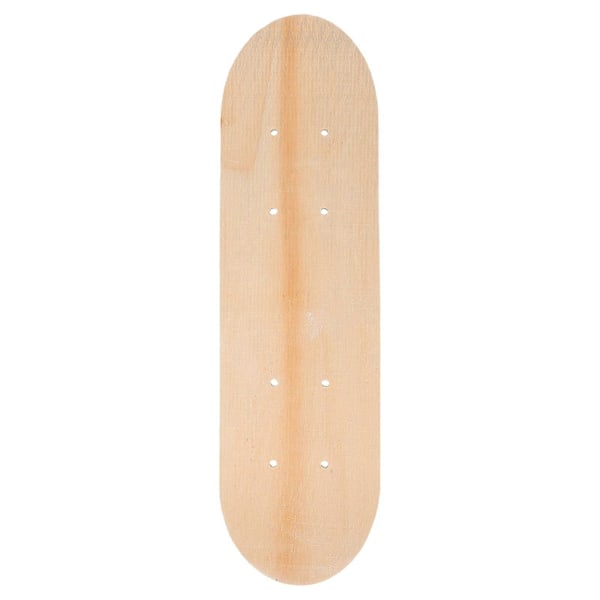 Blankt skateboarddæk, ubehandlet skateboarddæk, DIY blankt graffiti-skateboard [D] As Shown 43.00X13.00X1.00CM