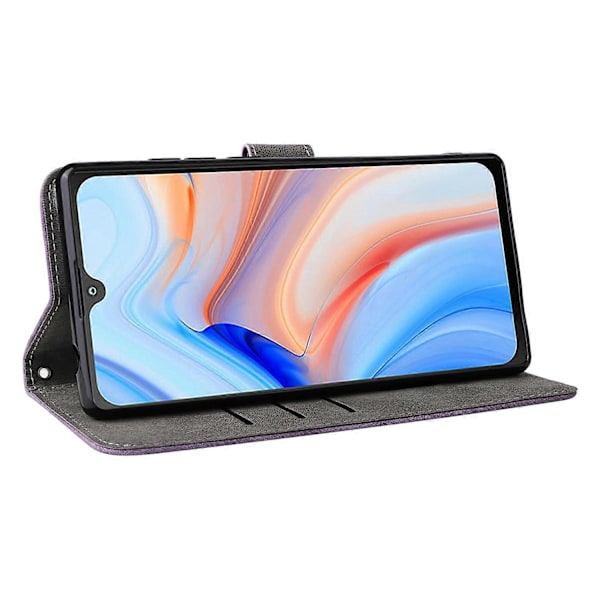 Plånboksfodral för Cubot P50 med RFID-blockering, PU-läder, stativfunktion - Grön Multicolor Purple