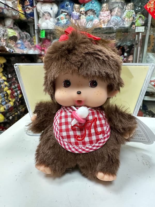 Pehmeä ja halattava pehmolelu lapsille - Monchhichi Plysch Docka[D] Silvermedalj Basic Damer