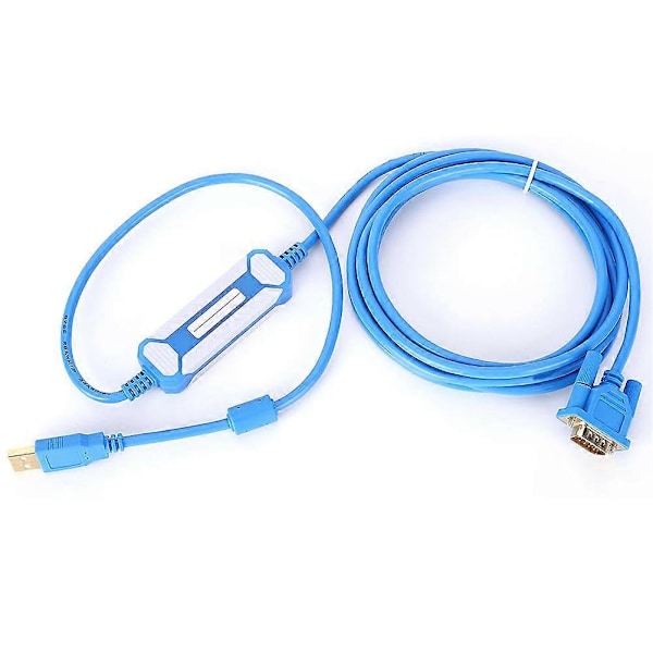 3 Meter PLC Programmeringskabel til CQM1H/CPM2C Serie PLC Blå Kabel 1PC