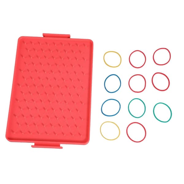 Pædagogisk Geometri Pegboard Multipurpose Geoboard Hands On Learning Legetøj Til Hjemmeundervisning Klasseværelse Matematik Undervisning Gul[D] Red