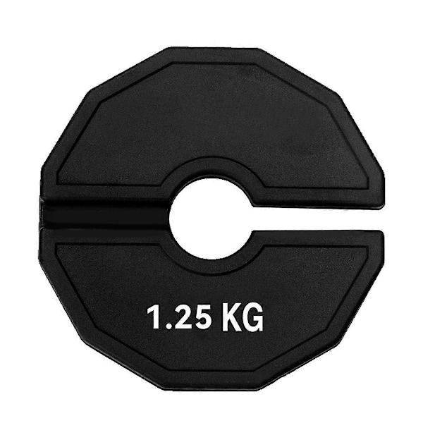 Kuntosalin mikrolevypainot, murto-osapainolevy käsipainoille, musta [D] 1.25kg