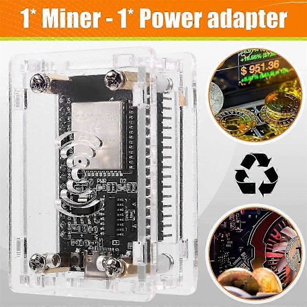 2025 Ny BTC Miner Solo Lotteri Miner 55KH/S Bitcoin BTC Miner Asic Mining Låg Effekt med Akrylhölje för H[D]