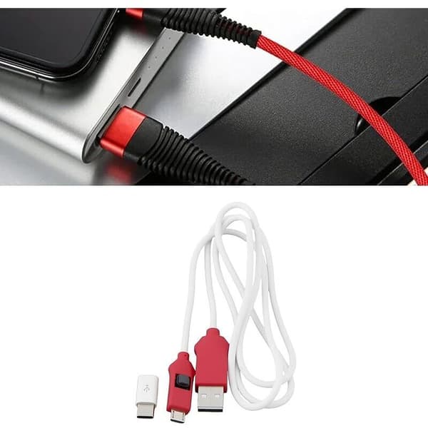 EDL Deep Flash 2-i-1-kabel kompatibelt med Qualcomm Le Mode 9008 med Type-C-adapter til Octopus Gris 0.1 kg