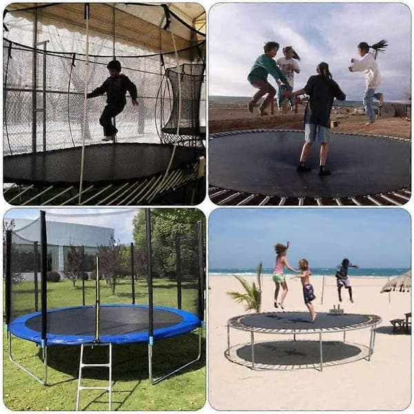 Trampoline Tilbehør Utendørs Trampoline V-Ring Rustfritt Stål Triangel Ring Spenne Trampoline Sprettseng Tilbehør (20 stk Sølv Whit[D]