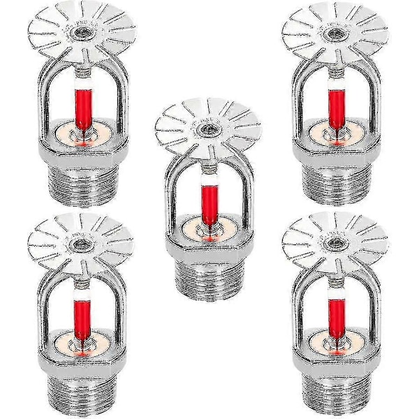 5 stk Brannsprinklerhode 3/4 tommer Hengende type 155 Vannstråle ned 68 Messing Sprinklerhoder 3/4\" NPT