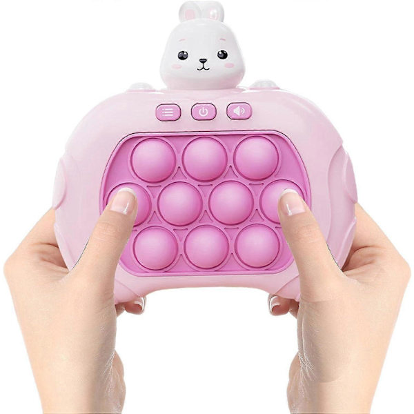 Pop It Spel - Pop It Pro Ljusspel Snabb Tryck Fidget Spel Rosa Rosa Kanin