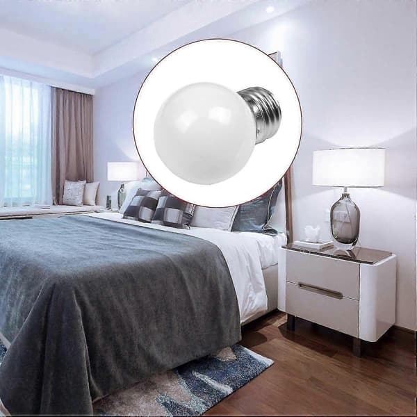 5 stk. E27 0,5w Ac220v Hvit Glødelampe Pære Dekorlampe[D]
