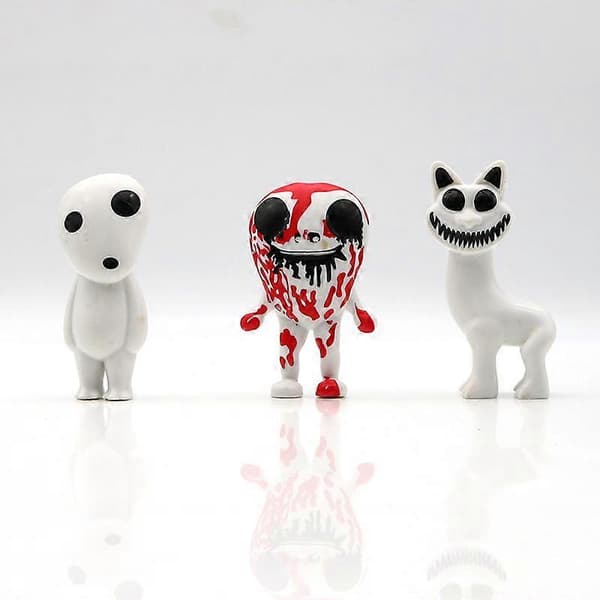 Zoonomaly Action Figures Leker Sett Kaketopper Minifigur Modell Dekor [D] A