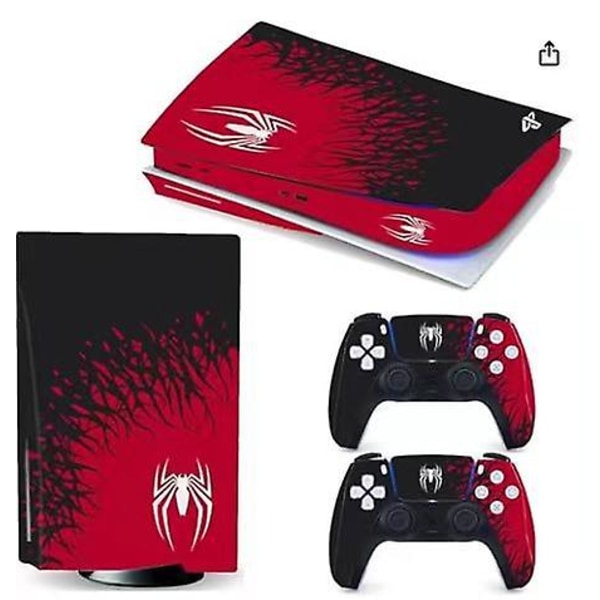 Xiashi Ps5-klistermärke Helkroppsdekal Spider Man 2 Limited Edition-dekal Filmskyddsklistermärke Limitedps5 Optical Drive Version Sticker 2 [kk]