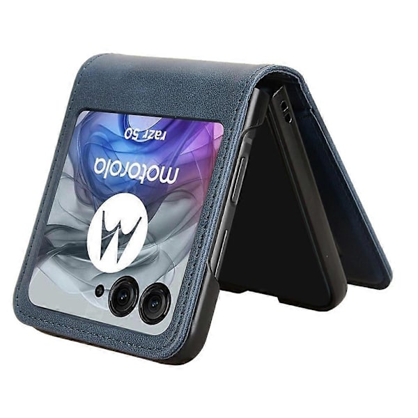 Til Motorola Razr 50 5G Wallet Case Stødsikkert Læder Telefon Cover[D] Multicolor Style E