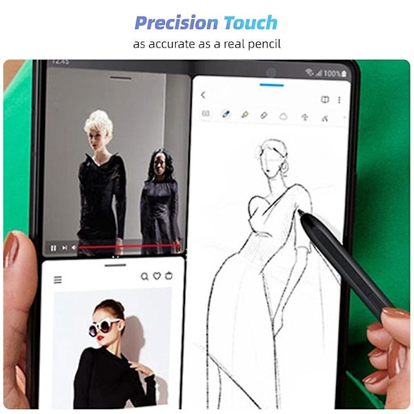Fonken Stylus S Pen för Samsung Galaxy Z Fold 3 Fold4 5G Edition Skärm Penna Hands Writing Pen Touch Stylus Tablet Ritpenna